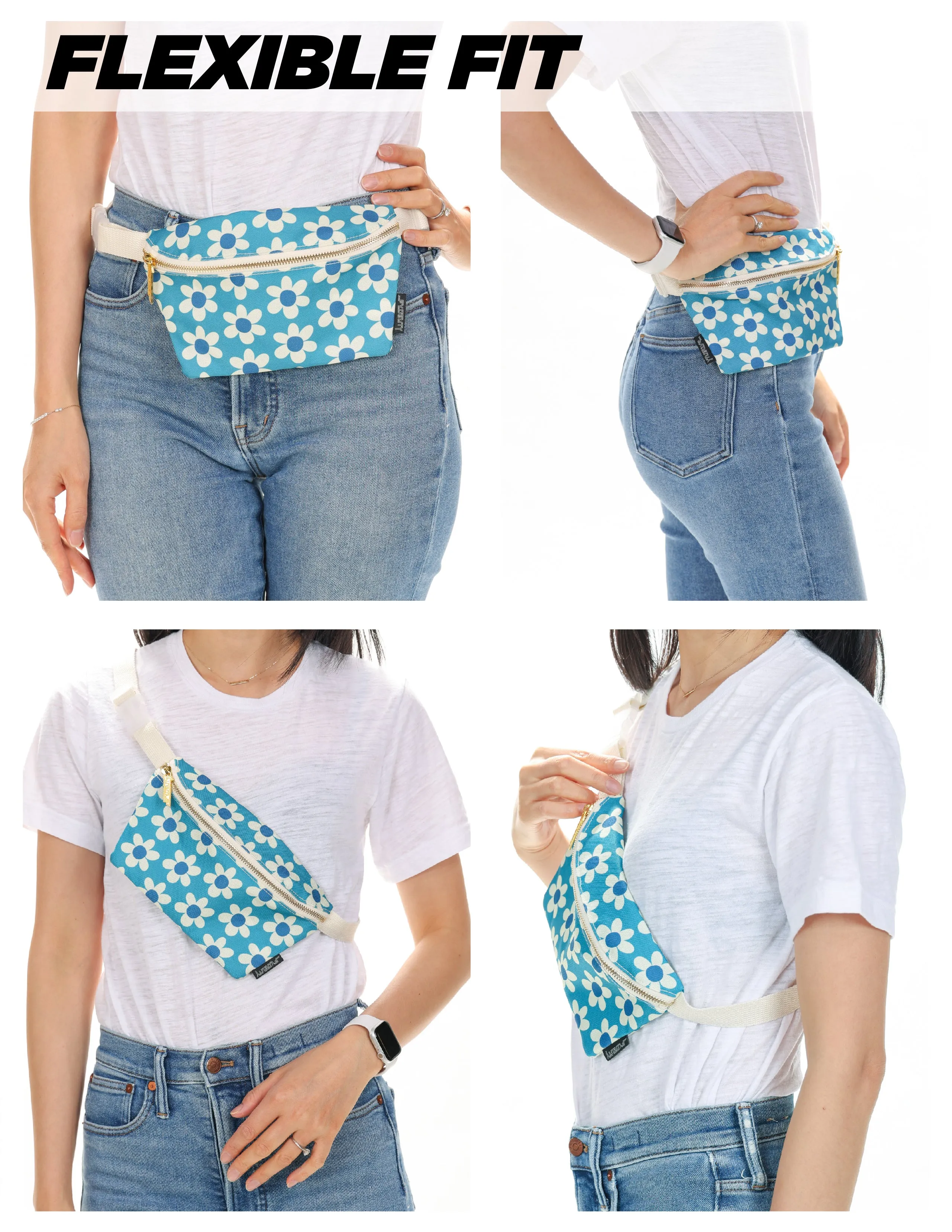 Fanny Pack | Slim | Recycled RPET | Daisy Blue