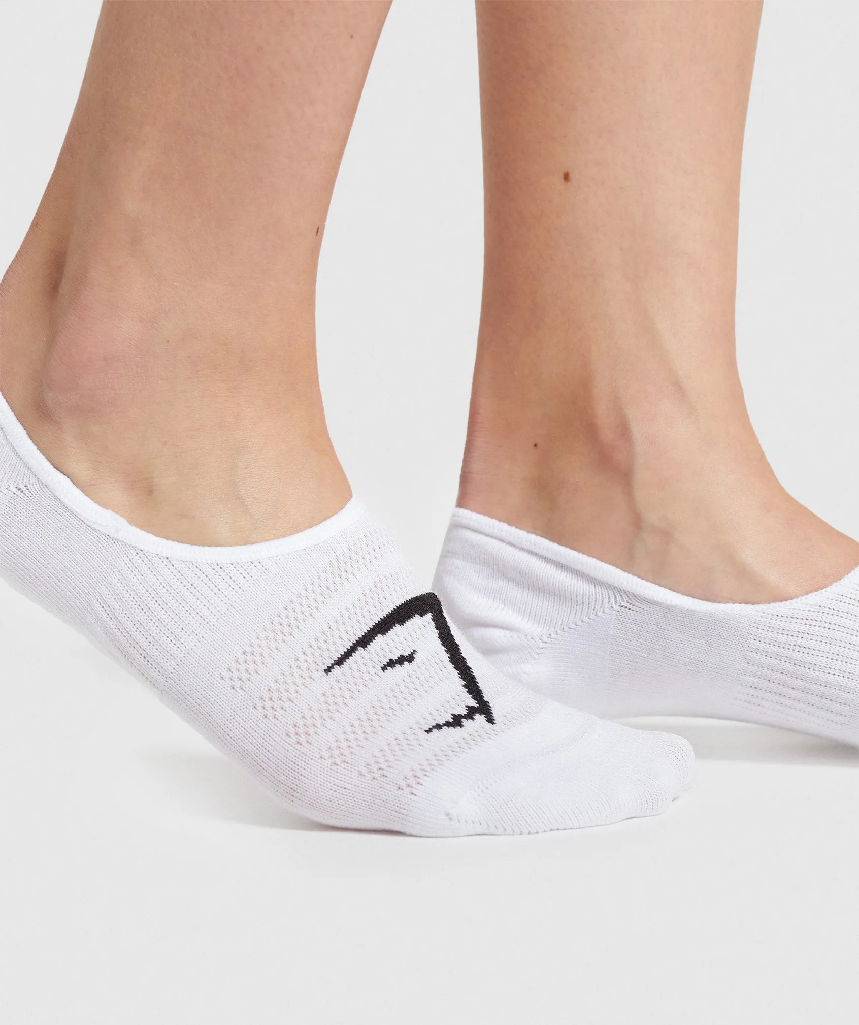 Gymshark No Show Socks - White