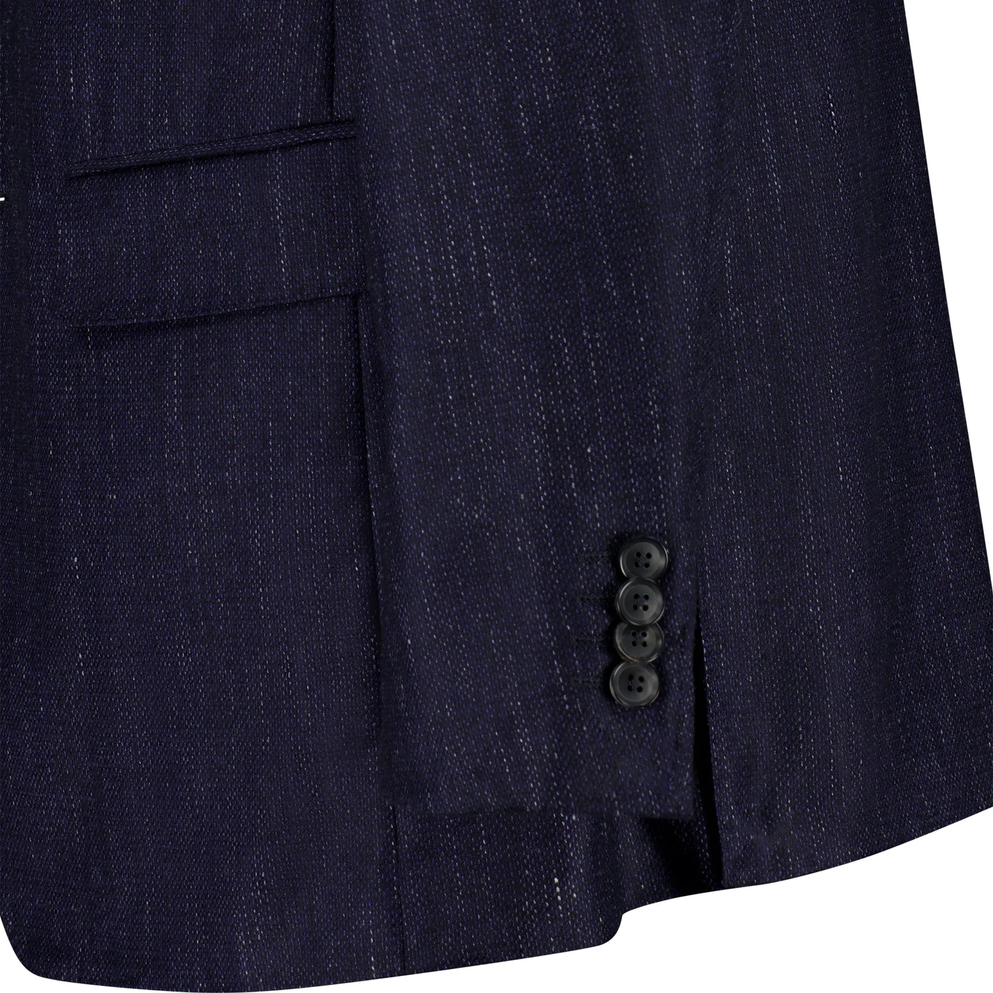 HENRY SARTORIAL DORMEUIL Wool/Silk/Linen Jacket NAVY REG