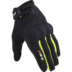 Ls2 Dart 2 Man Gloves Black H-V Yellow