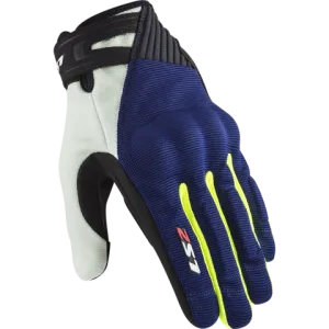 Ls2 Dart 2 Man Gloves Blue H-V Yellow